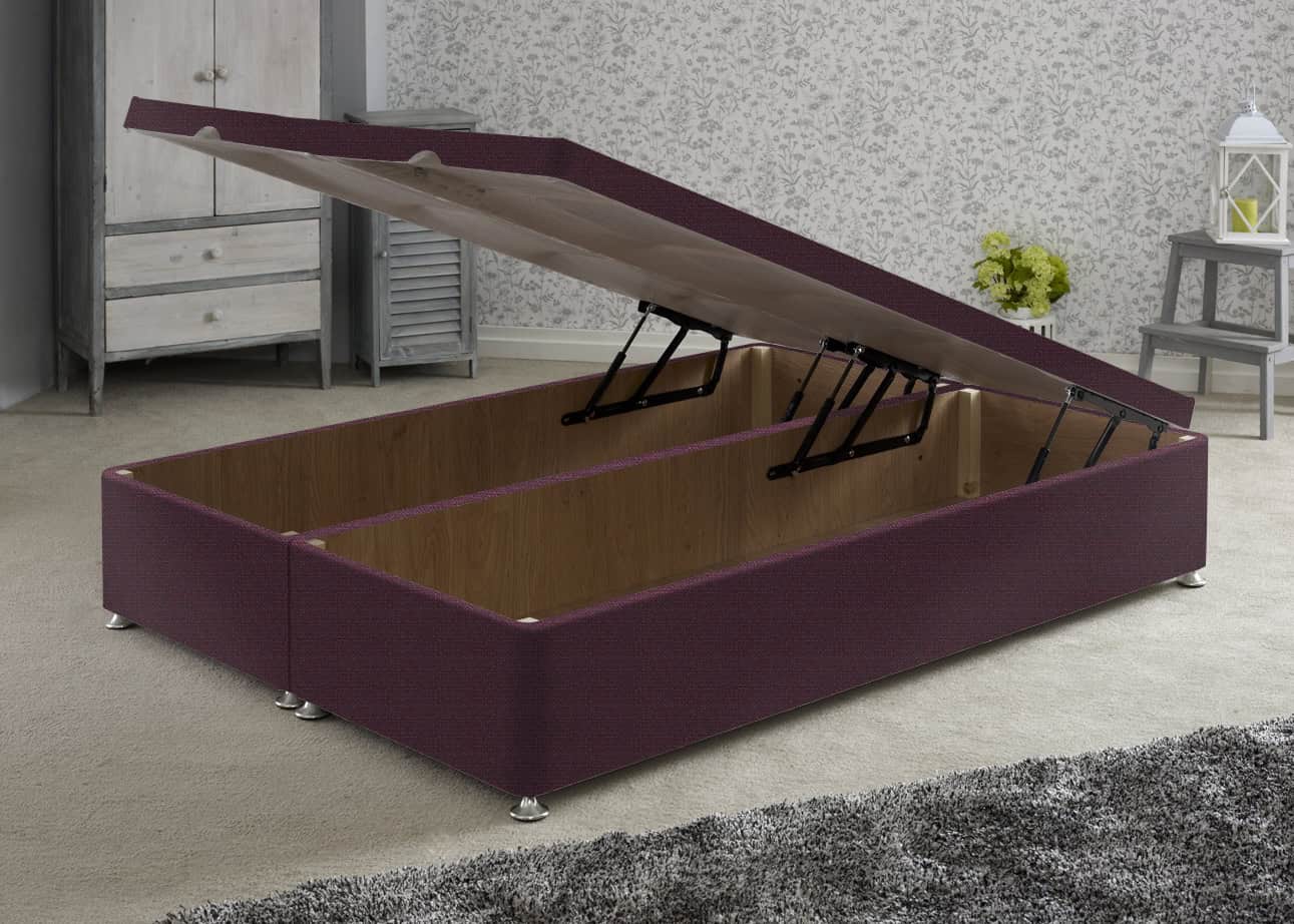 Apollo 6ft Azzure Purple Front Opening Ottoman Base | Buy Online | Beds.ie