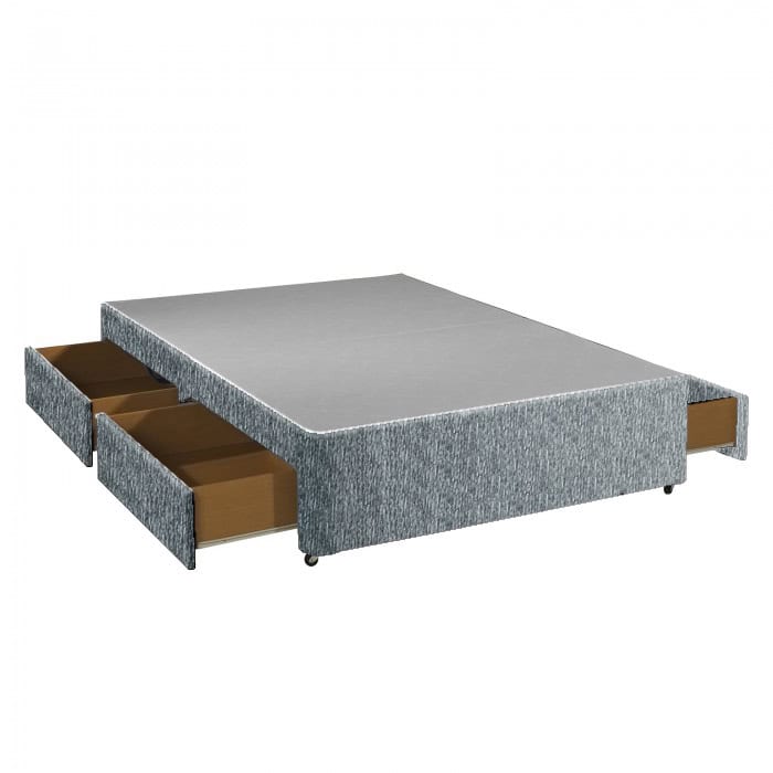 Apollo 6ft Grey 4 Drawer Divan Base | Buy Online | Beds.ie