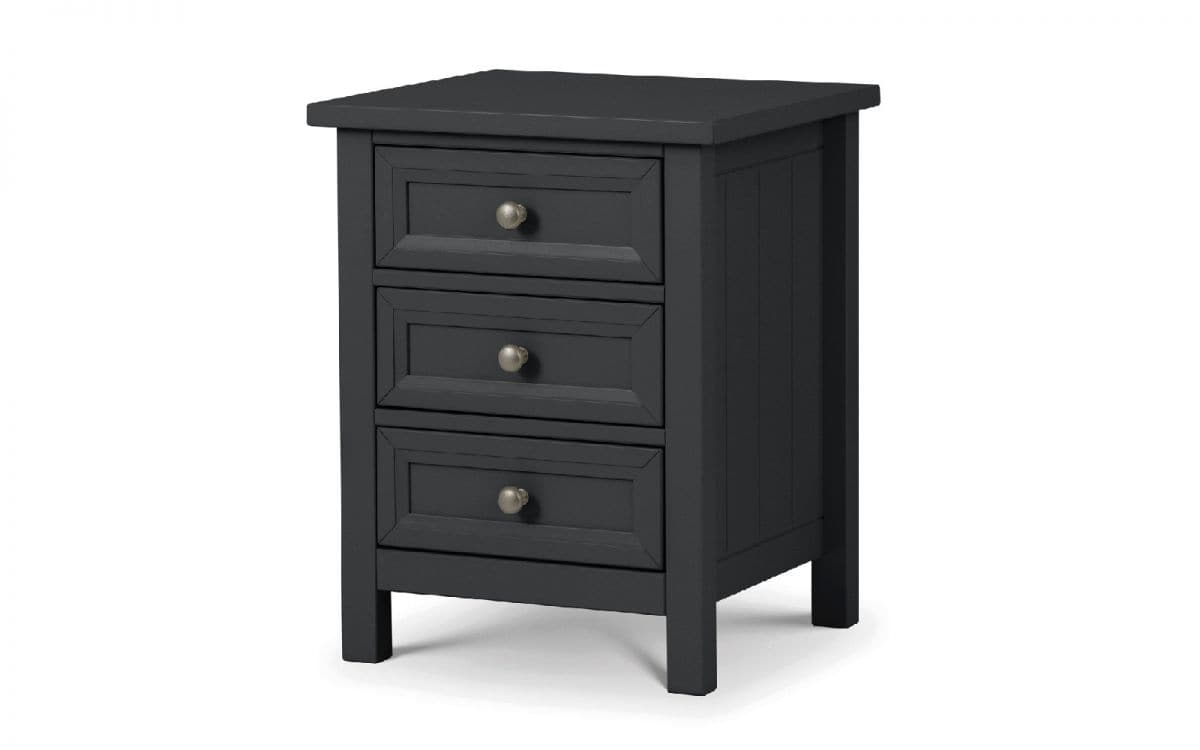 Braid 3 Drawer Beside - Anthracite | Buy Online | Beds.ie
