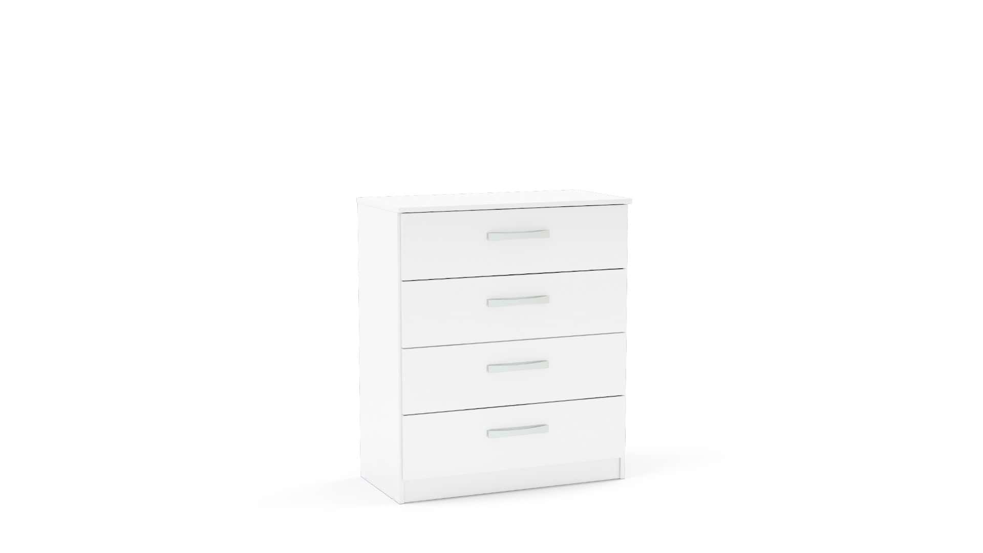 Lynx 4 Drawer Chest - White | Buy Online | Beds.ie