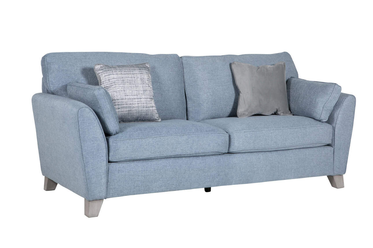 Cantrell 3 Seater Sofa - Blue | Buy Online | Beds.ie
