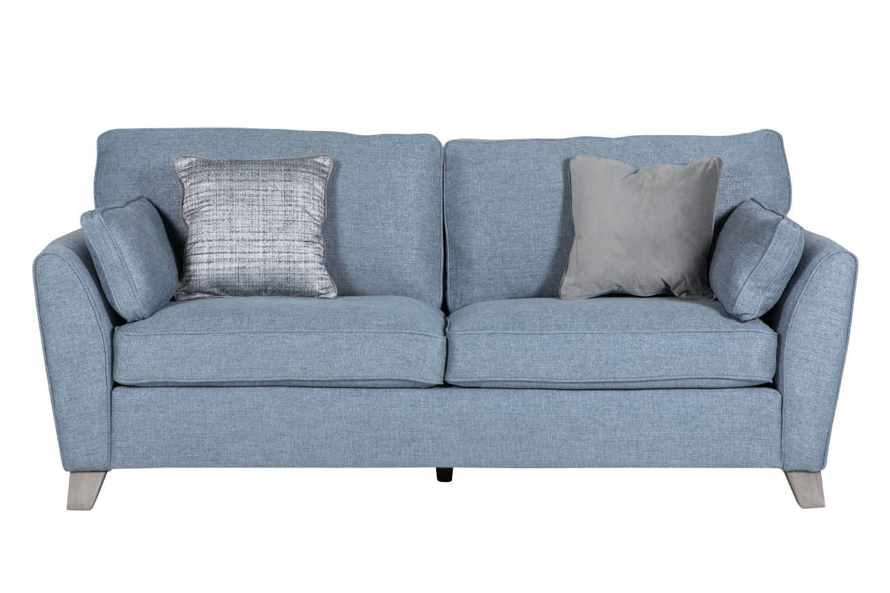 Cantrell 3 Seater Sofa - Blue - Image 2
