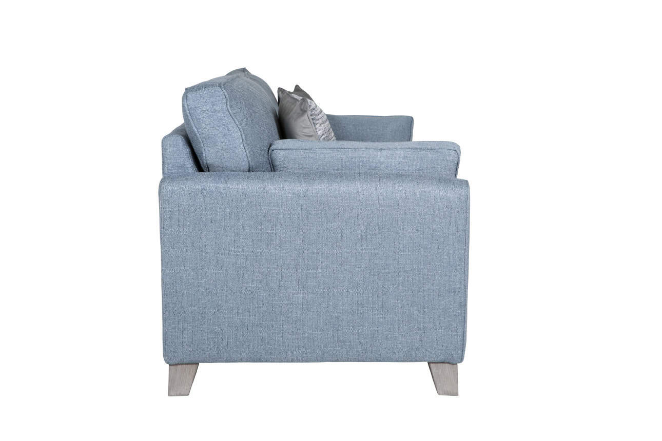 Cantrell 3 Seater Sofa - Blue - Image 4