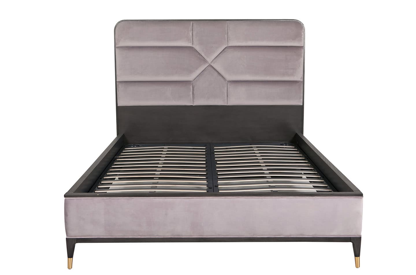 Diletta 5ft Bedframe - Ebony Ecru Velvet - Image 2