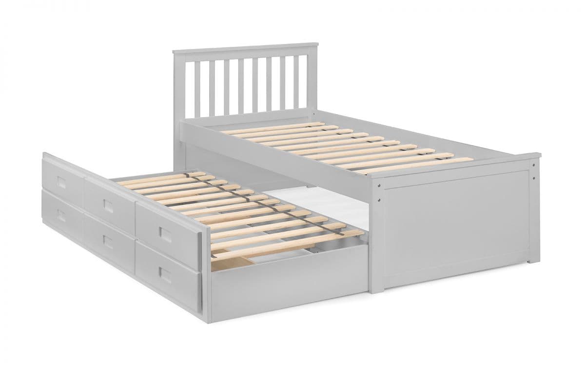 Arya Bedframe with Underbed - Dove Grey - Image 3