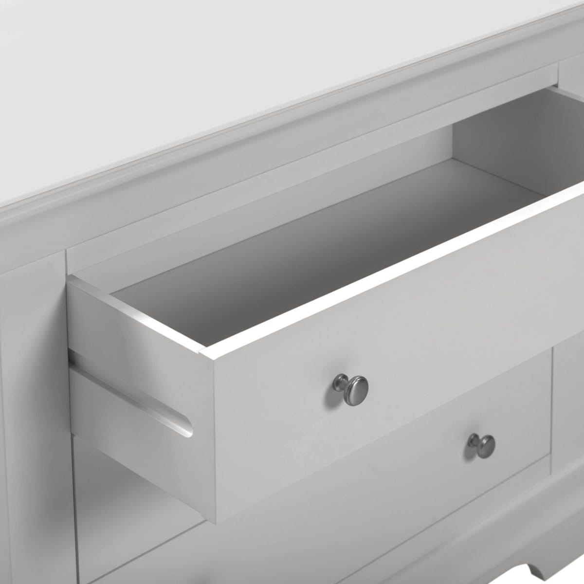 Bordeaux 3 Drawer Chest - Pebble Grey - Image 6