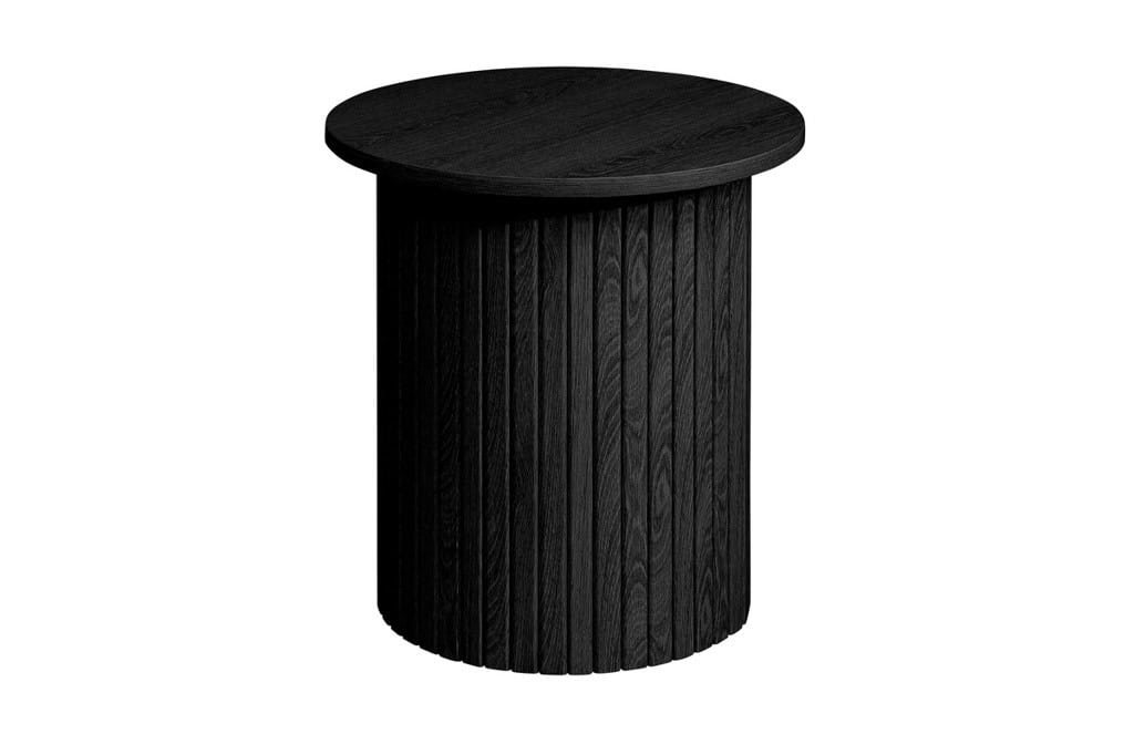 Axel Fluted Side Table - Black | Buy Online | Beds.ie