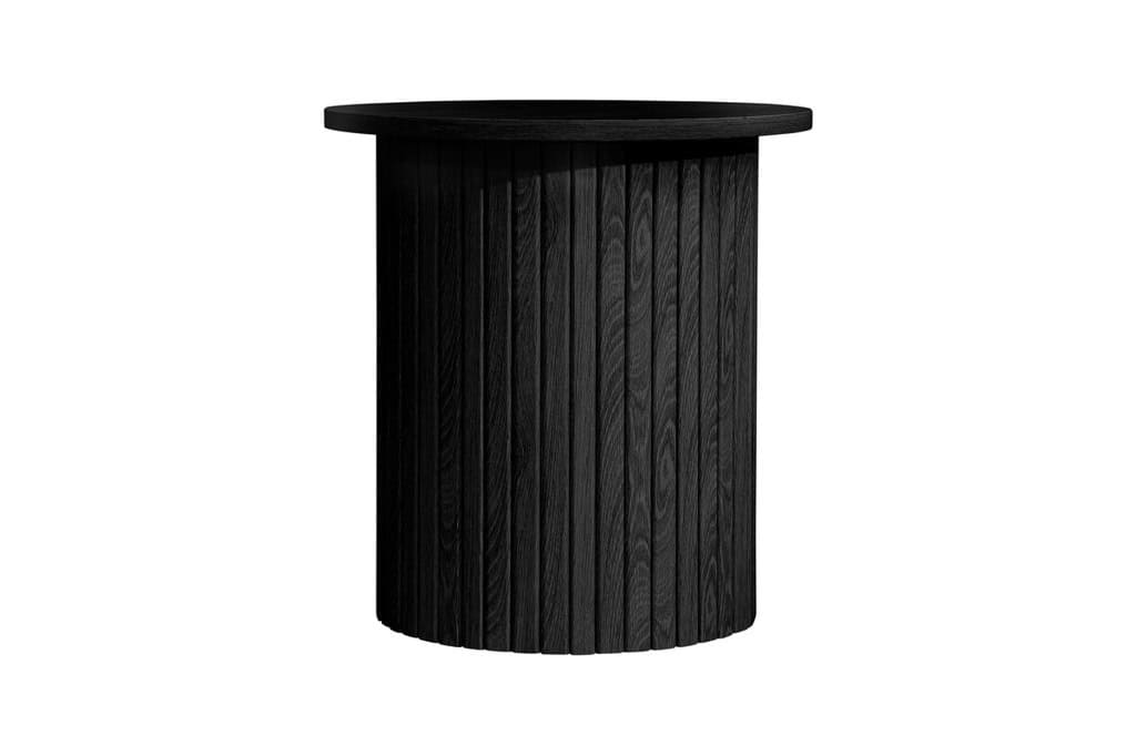 Axel Fluted Side Table - Black - Image 2