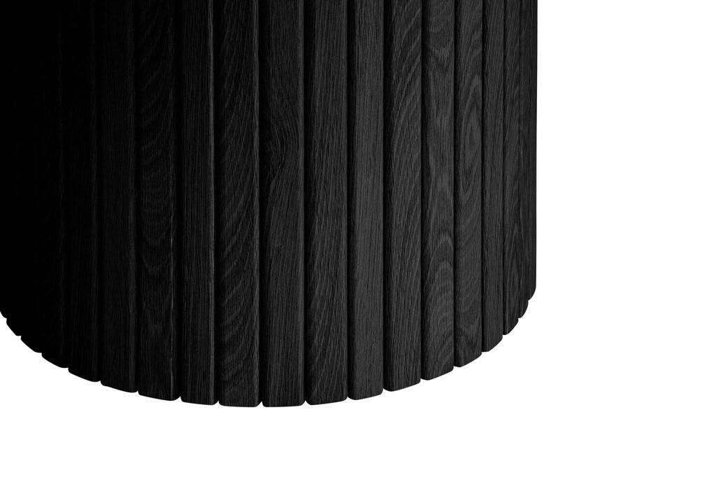 Axel Fluted Side Table - Black - Image 3