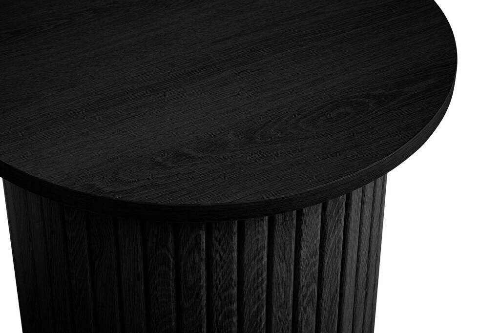 Axel Fluted Side Table - Black - Image 4