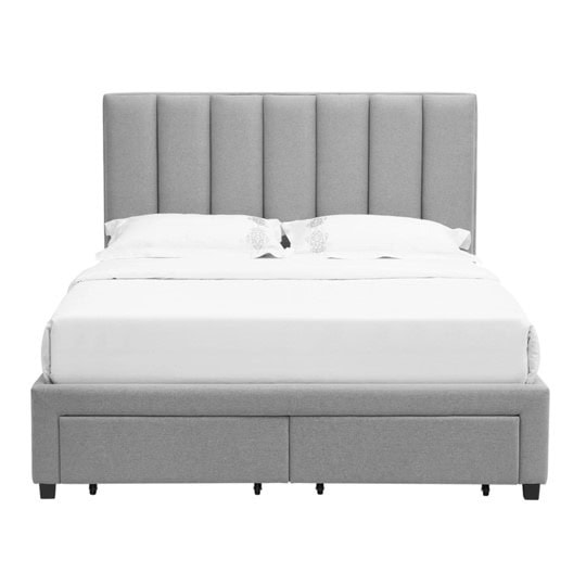 Hove 5ft Four Drawer Bedframe - Grey - Image 9
