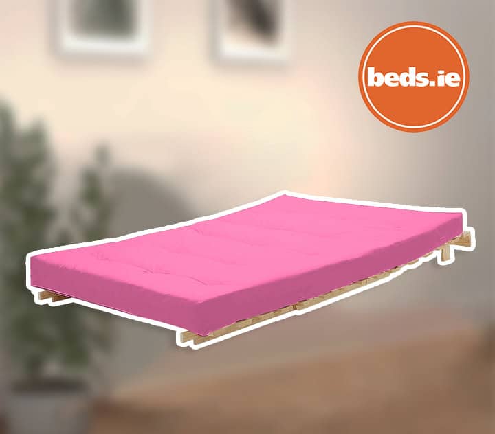 4ft6 Mito Futon Bed with Fuchsia Pink Mattress - Image 2