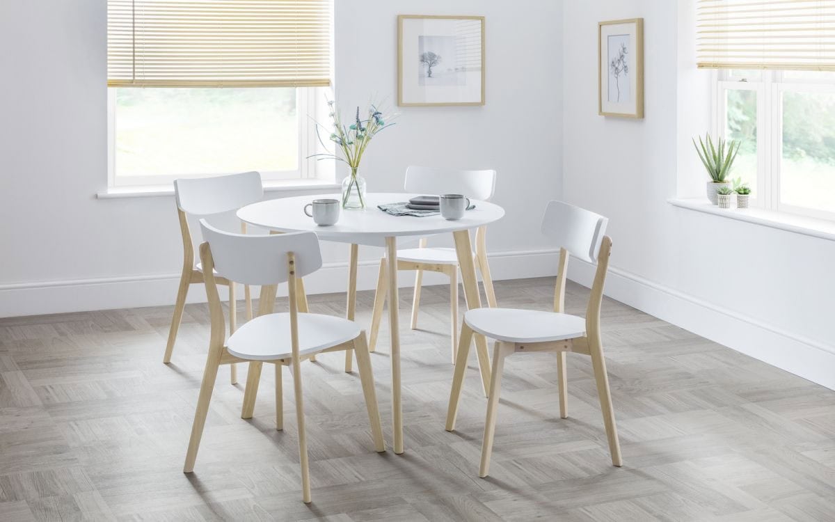 Ronda Round Dining Table - White | Buy Online | Beds.ie