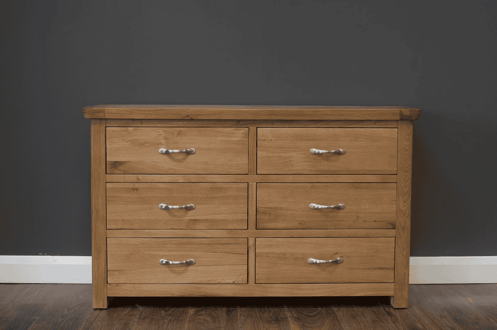 Honey B Manhattan 6 Drawer Chest - Oak | Buy Online | Beds.ie