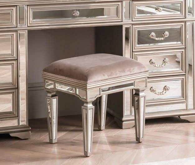 Jessica Dressing Stool - Taupe | Buy Online | Beds.ie