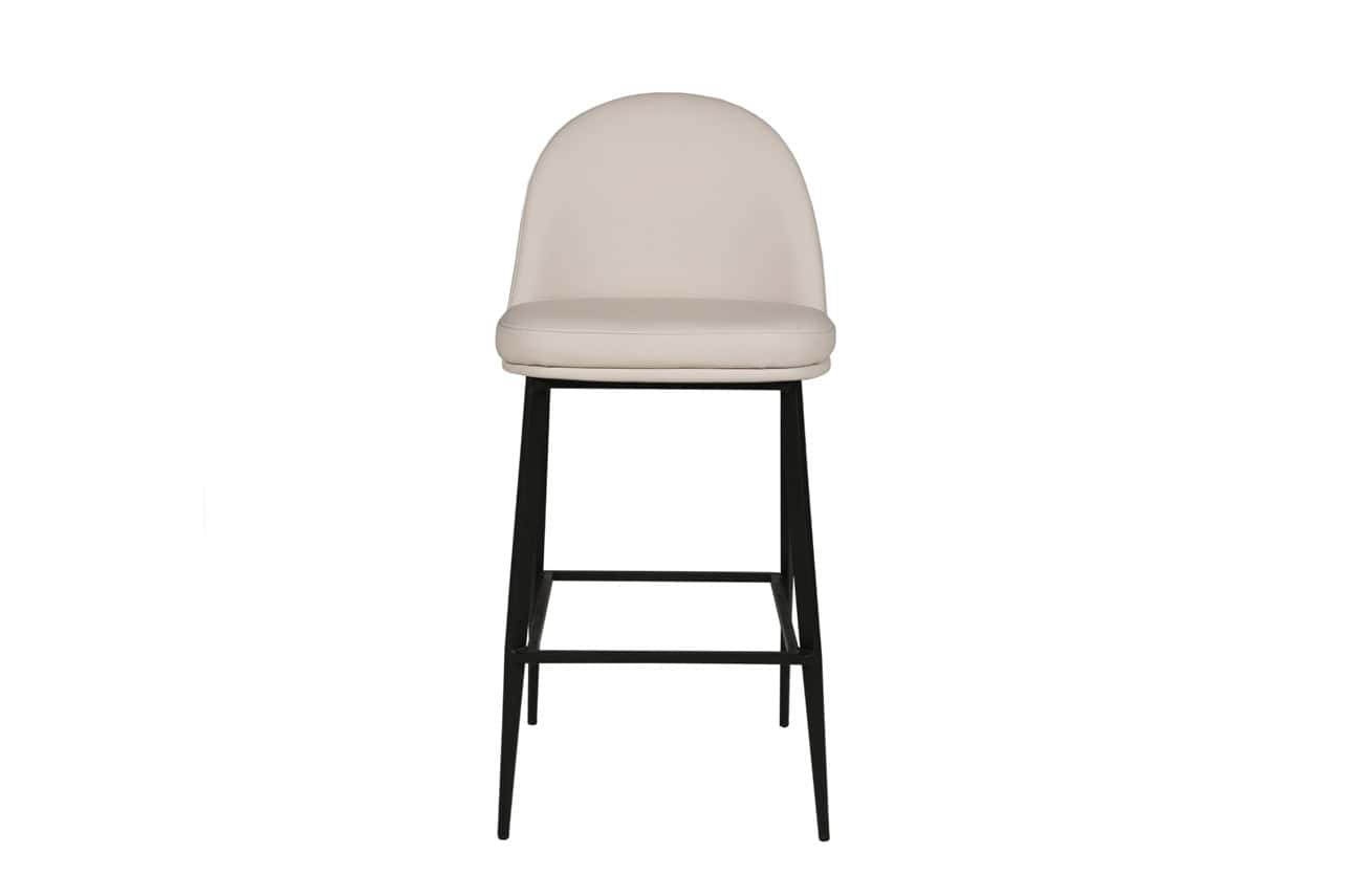 Valent Bar Chair - Taupe Leather - Image 2