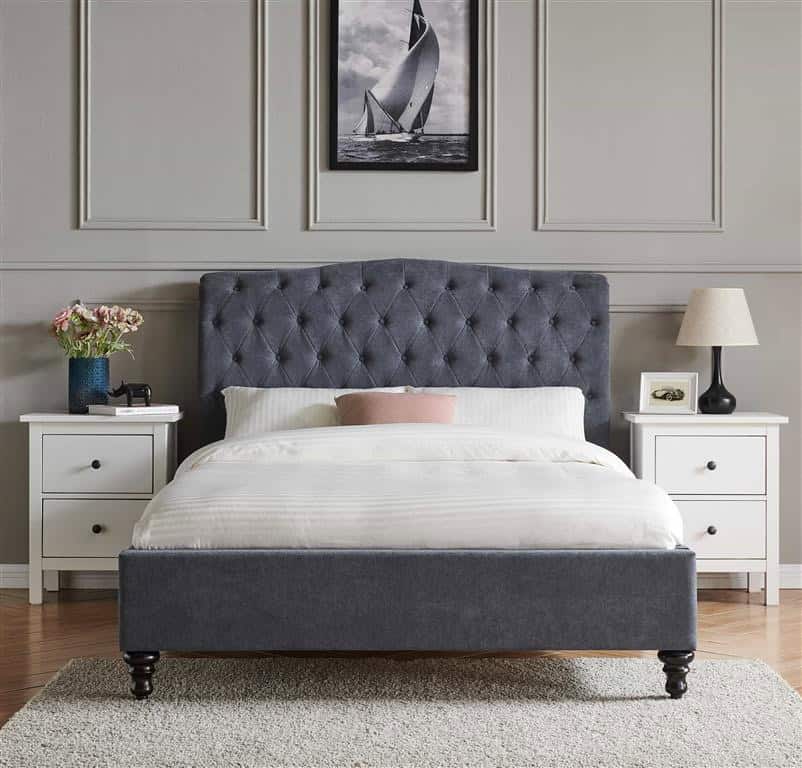 Limelight Rosa 4ft6 Bedframe - Dark Grey - Image 2