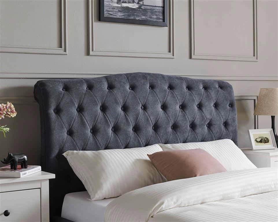 Limelight Rosa 4ft6 Bedframe - Dark Grey - Image 3
