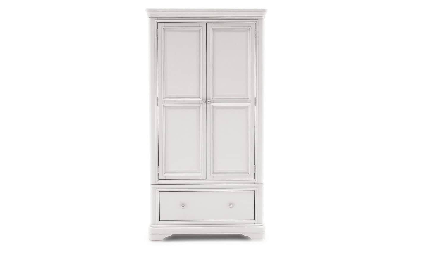 Mabel 2 Door Wardrobe - Bone | Buy Online | Beds.ie