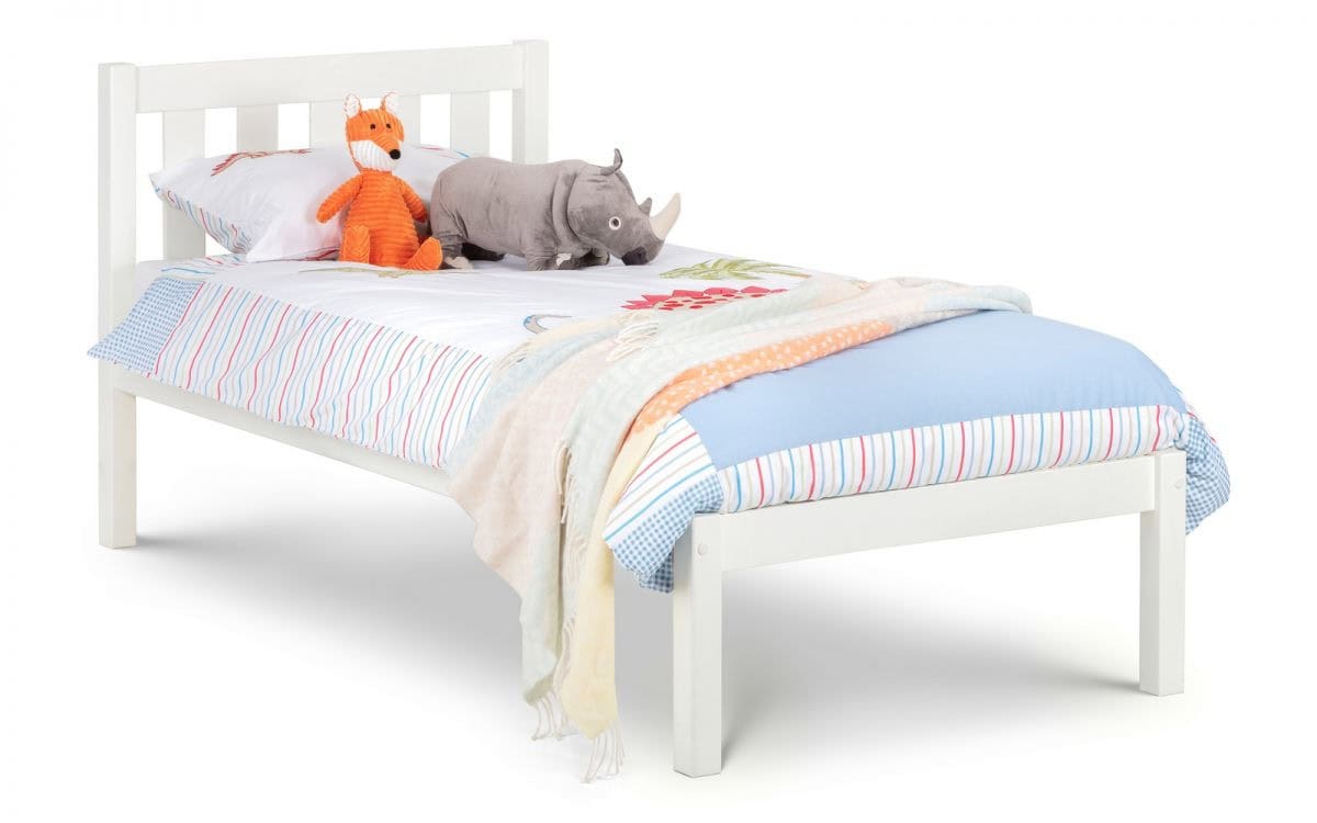 4ft6 Deluna Bedframe - Surf White - Image 2