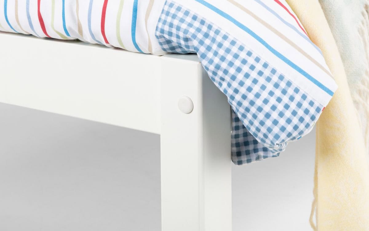 4ft6 Deluna Bedframe - Surf White - Image 6