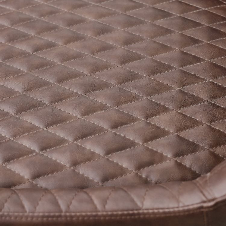 Watson Office Chair - Brown Faux Leather - Image 3