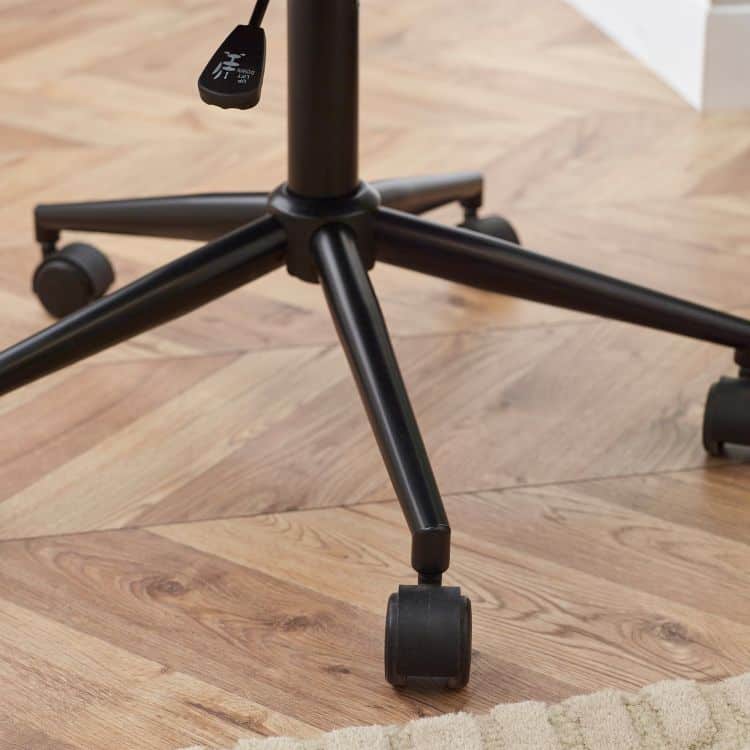 Watson Office Chair - Brown Faux Leather - Image 4