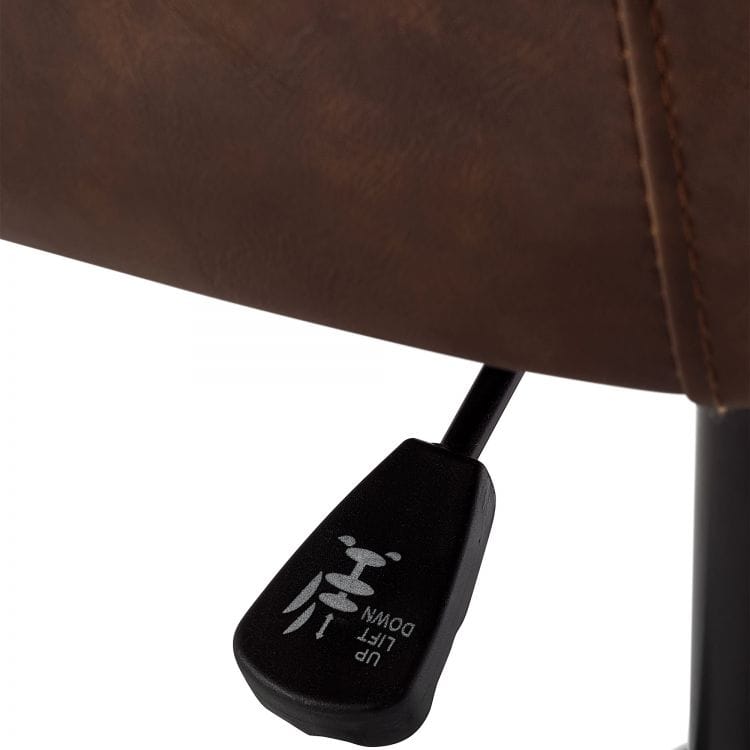 Watson Office Chair - Brown Faux Leather - Image 11