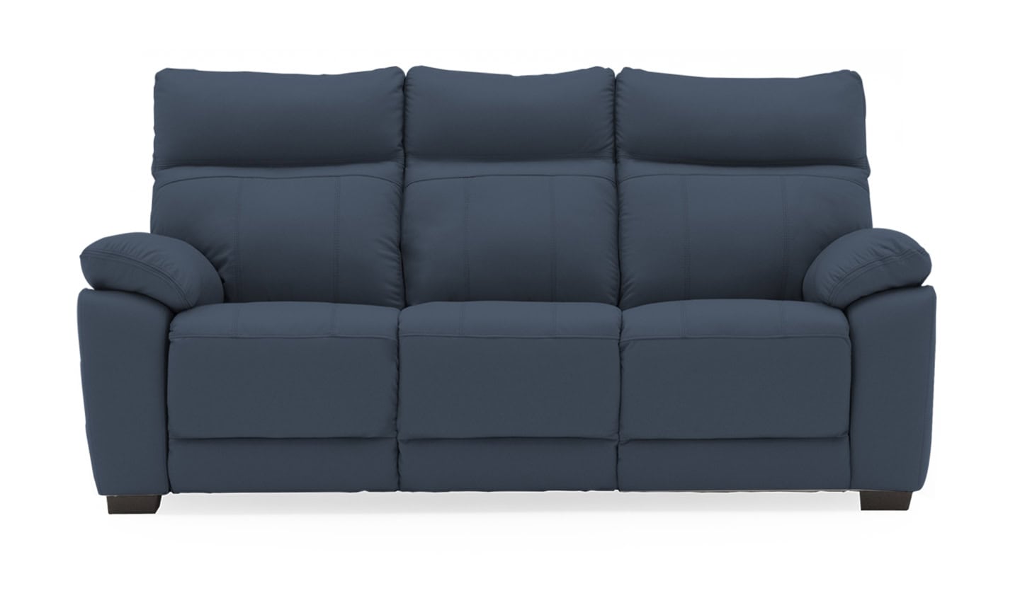 Positano 3 Seater Fixed Sofa - Indigo | Buy Online | Beds.ie