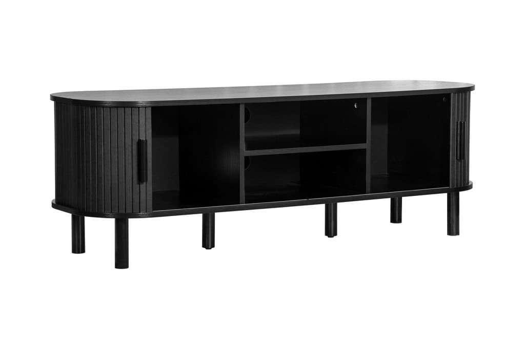 Axel Fluted TV Unit - Black - Image 3