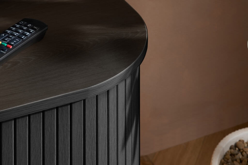 Axel Fluted TV Unit - Black - Image 8