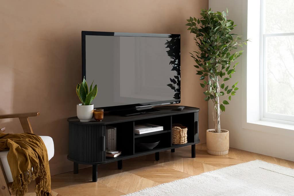 Axel Fluted TV Unit - Black - Image 12