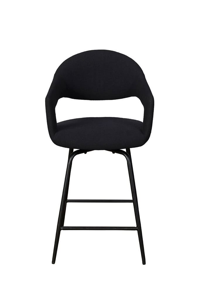 Jasmine Counter Chair (Pair) - Black - Image 2