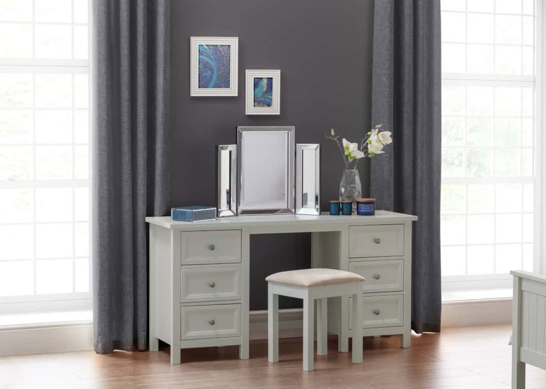 Braid Dressing Stool - Dove Grey - Image 2