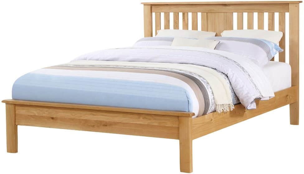 Newbridge Oak 4ft6 Low End Bed Frame | Buy Online | Beds.ie