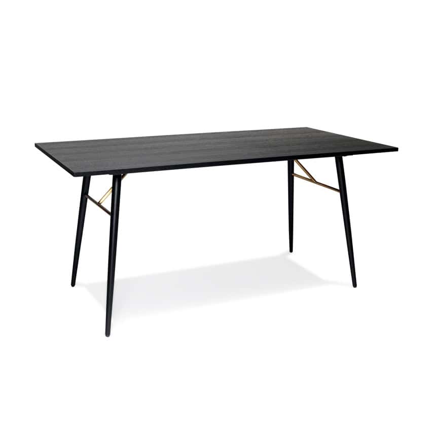 Barcelona Dining Table (1200) - Black & Copper | Buy Online | Beds.ie
