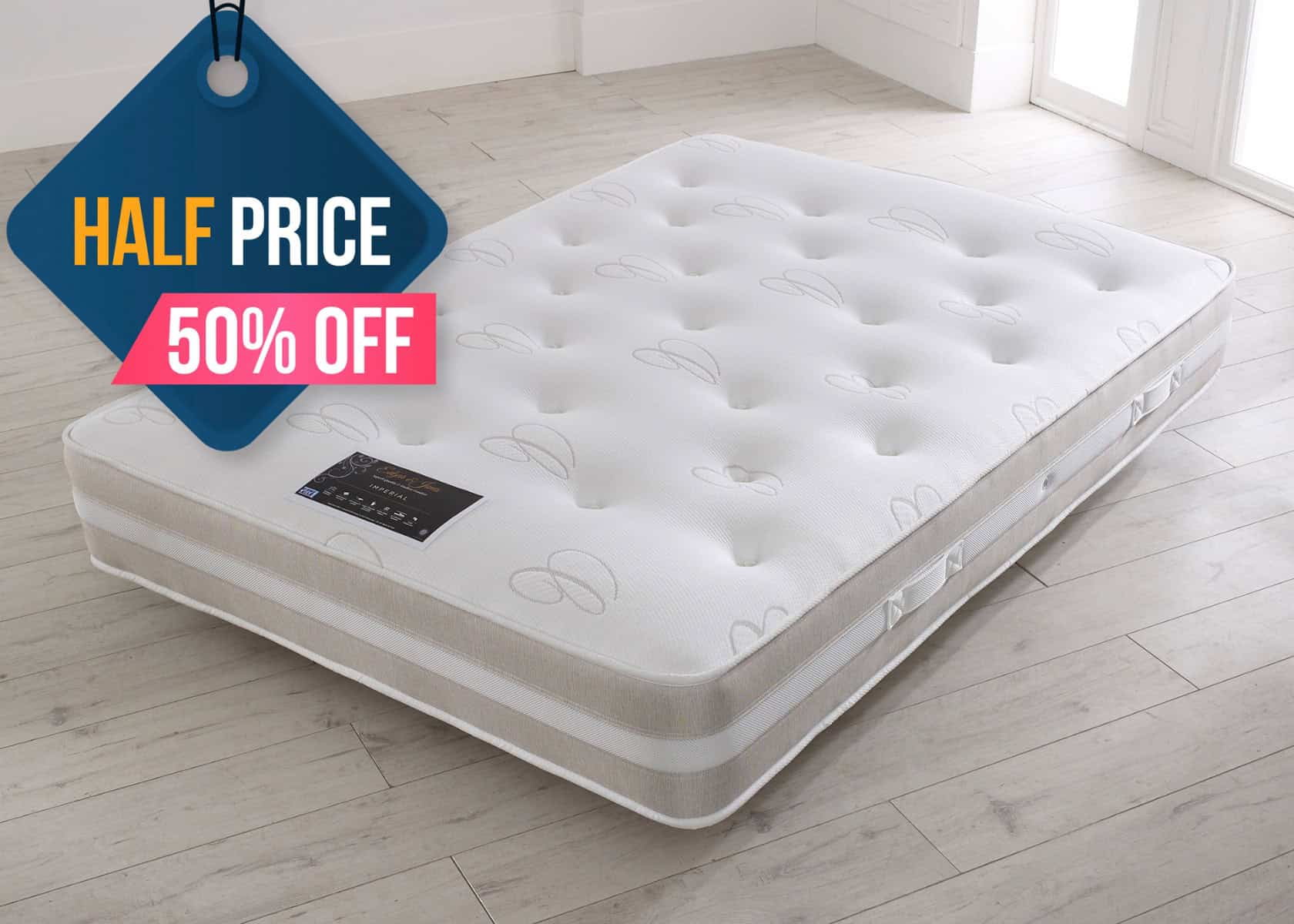 Edgar & Jones 4ft6 Imperial Mattress - Image 5