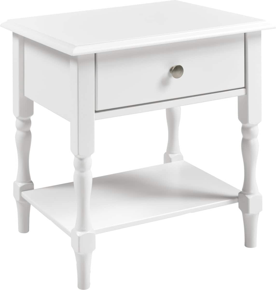 Stratford 1 Drawer Side Table - White | Buy Online | Beds.ie