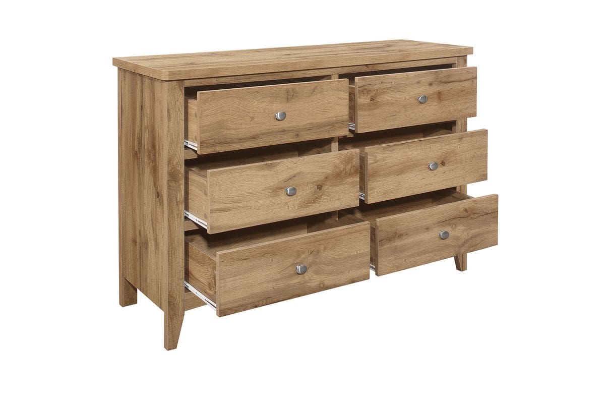 Hampstead 6 Drawer Chest - Oak - Image 5