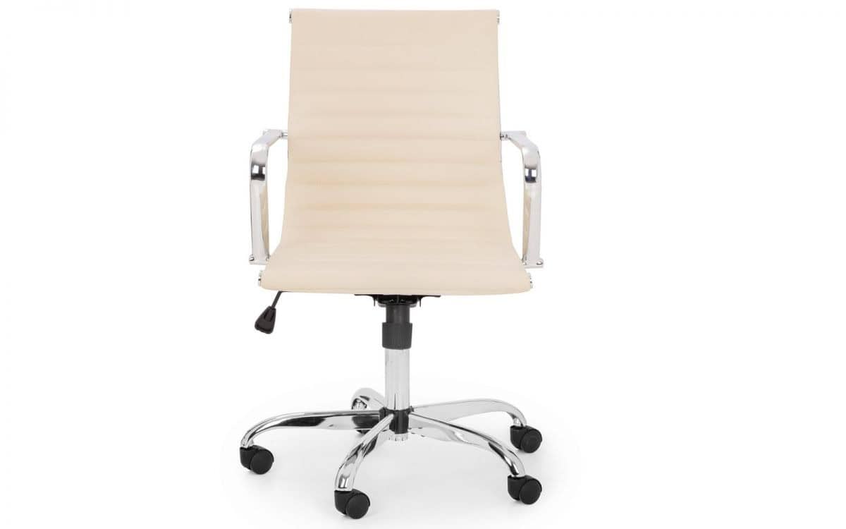 Simmons Office Chair - Ivory & Chrome | Buy Online | Beds.ie