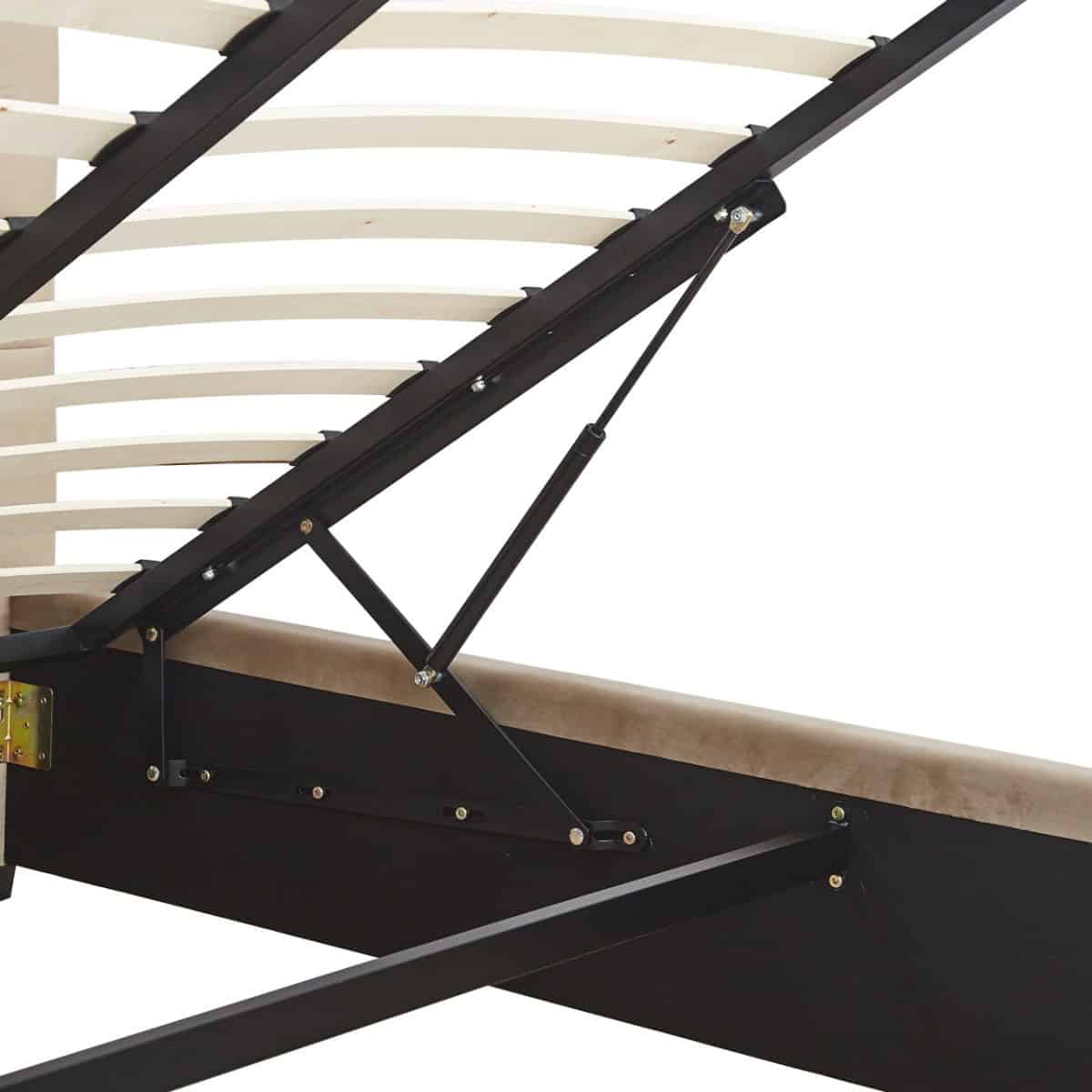 Madison 4ft6 Ottoman Bedframe - Fawn Velvet - Image 9