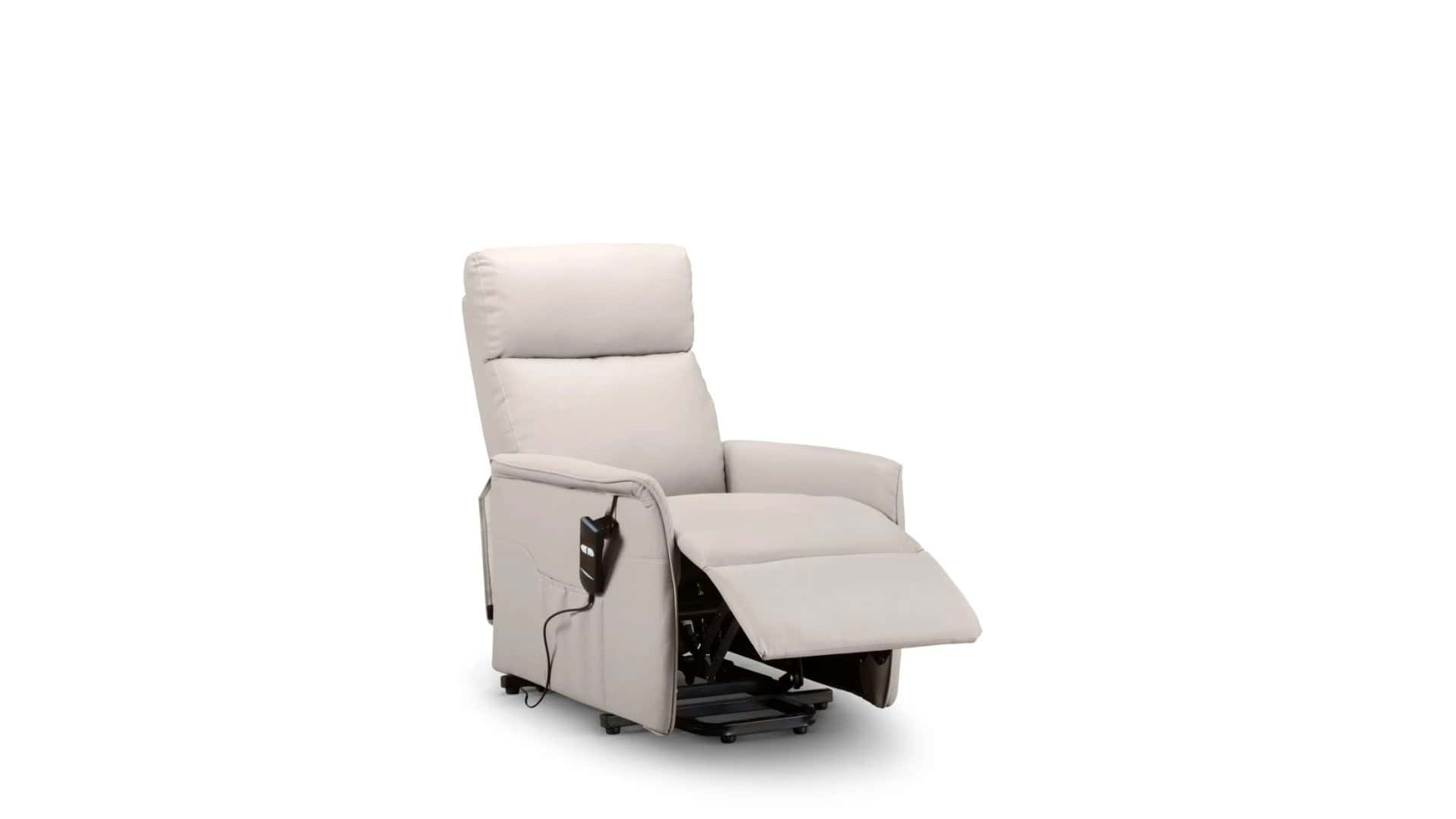 Helen Rise And Recline Chair - Pebble Faux Leather - Image 2