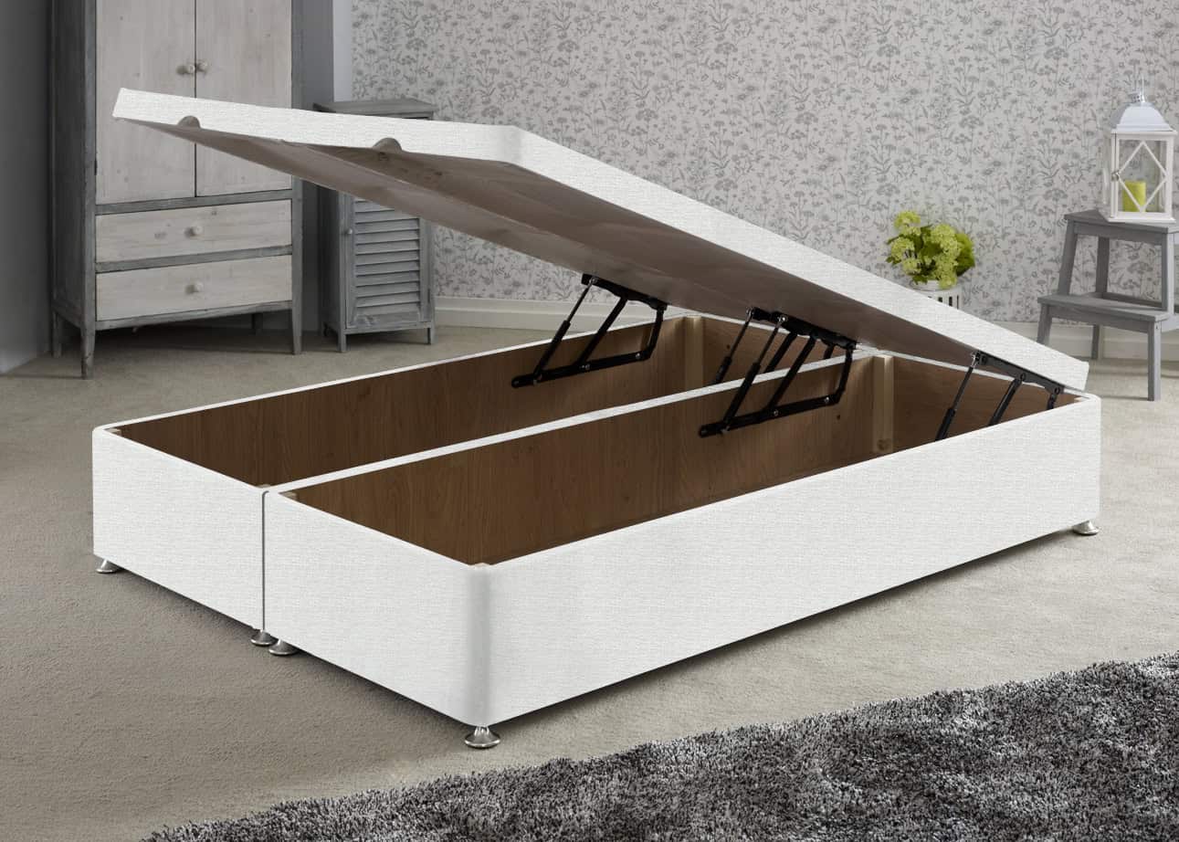 Apollo 6ft White Front Opening Ottoman Base | Buy Online | Beds.ie