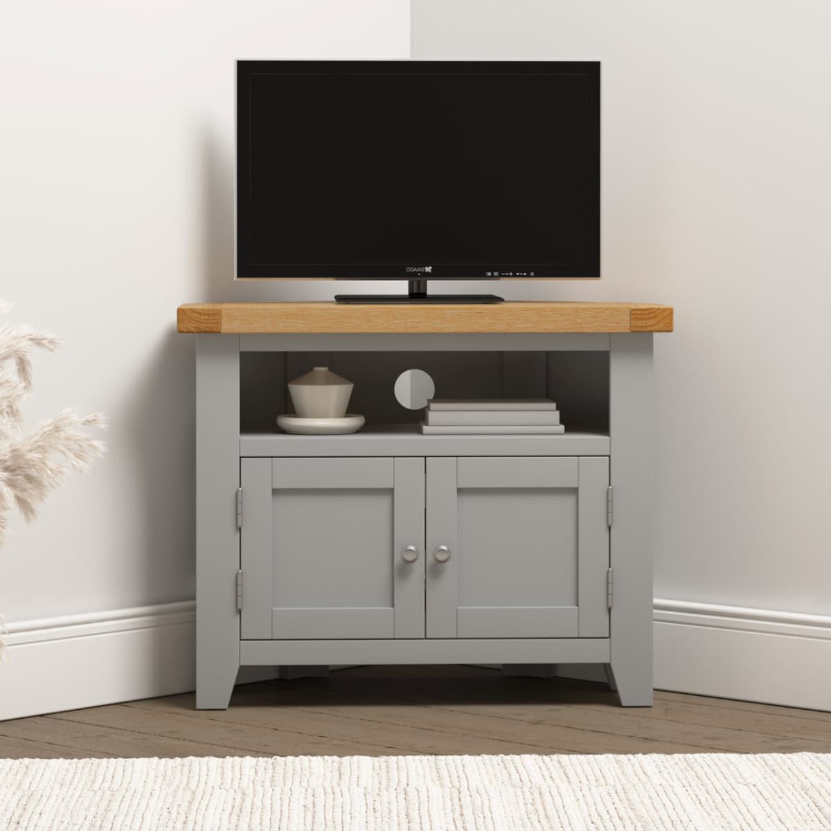 Windsor Corner TV Unit - Pebble Grey | Buy Online | Beds.ie