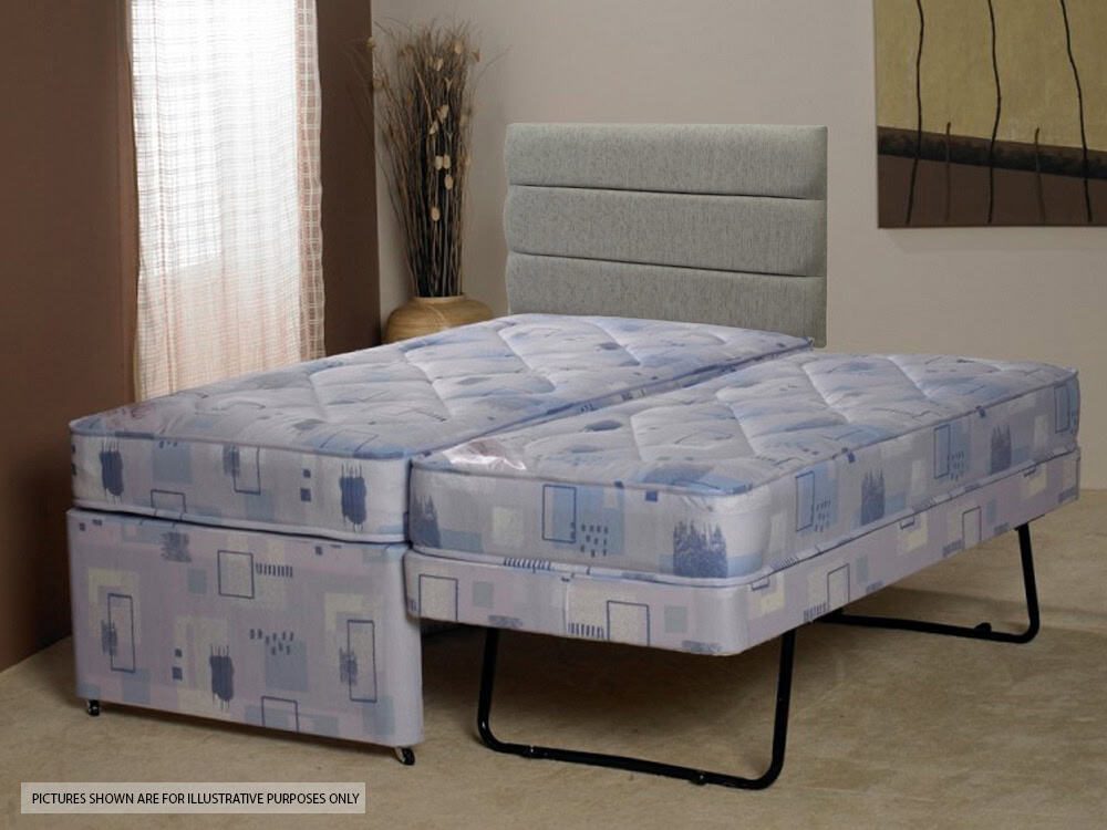 Apollo 3ft Plato Blue & White Guest Bed - Image 2