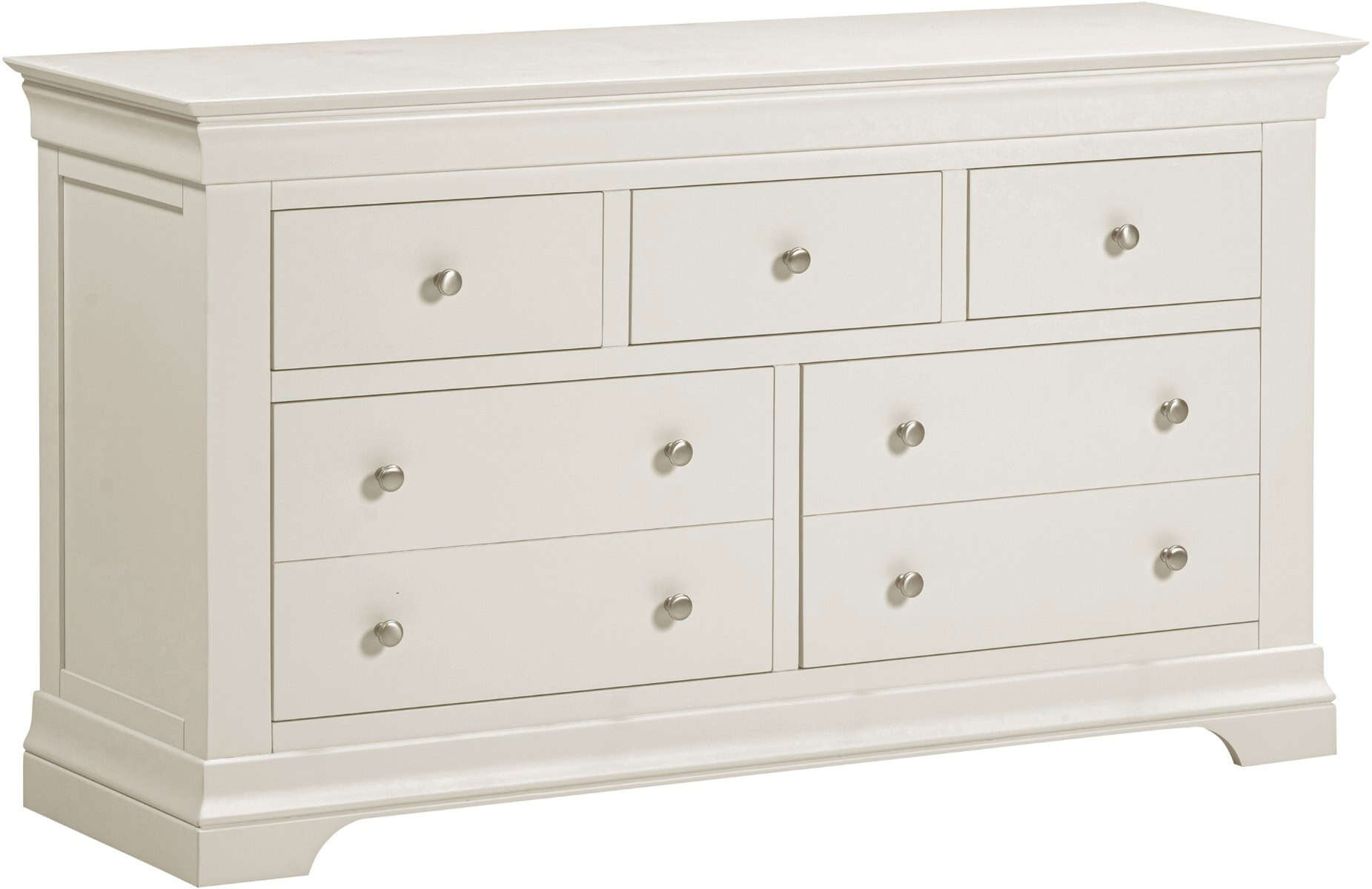 Bordeaux 3+2 Drawer Chest - Ivory - Image 2