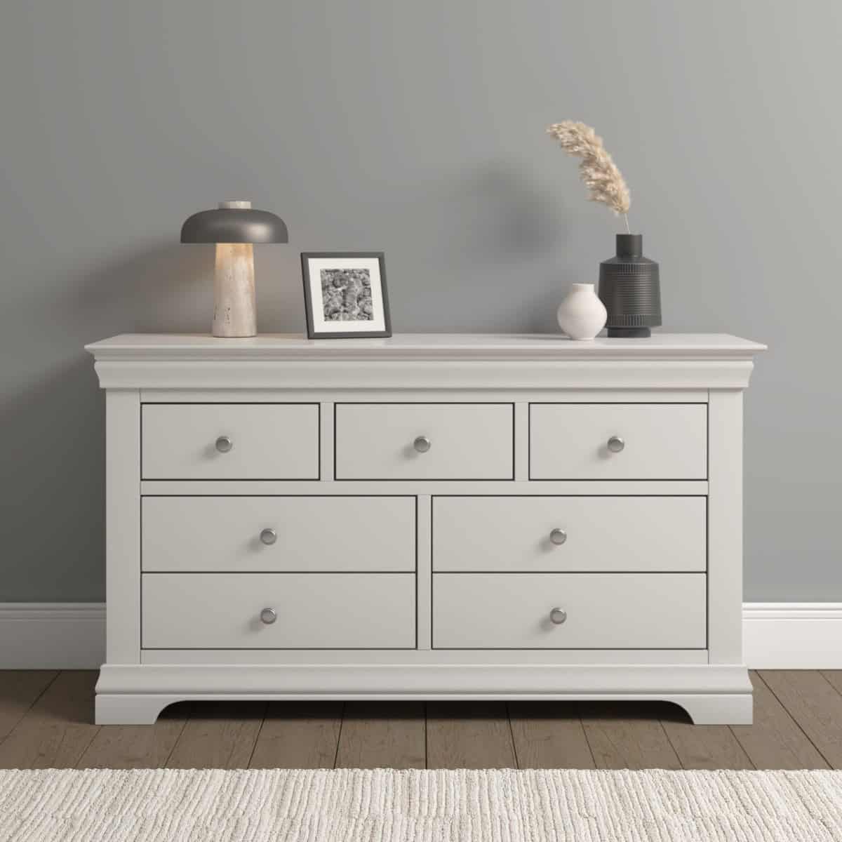 Bordeaux 3+2 Drawer Chest - Ivory - Image 4