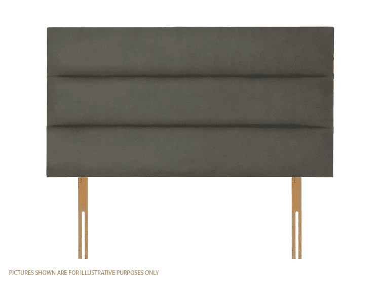 Apollo 2ft6 Plymouth Headboard - Velvet Light Grey | Buy Online | Beds.ie