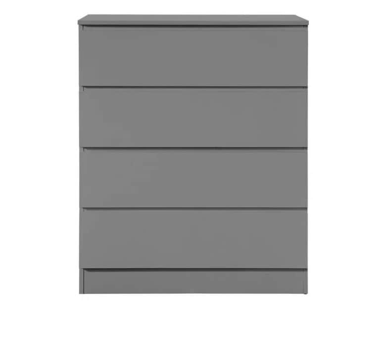 Oslo 4 Drawer Chest - Grey - Image 4