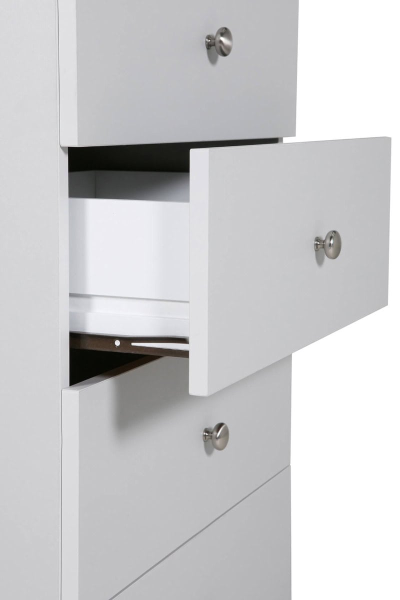 Levi 4 Drawer Chest - Light Grey - Image 3
